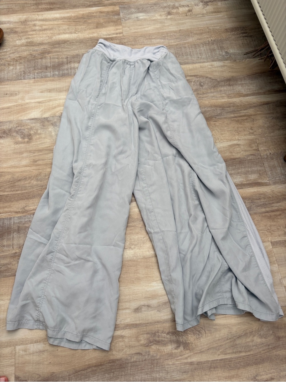 FP Movement by Free People Light Gray Wide-Leg Pants